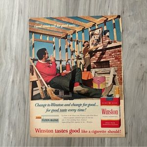 Vintage cigarette ad